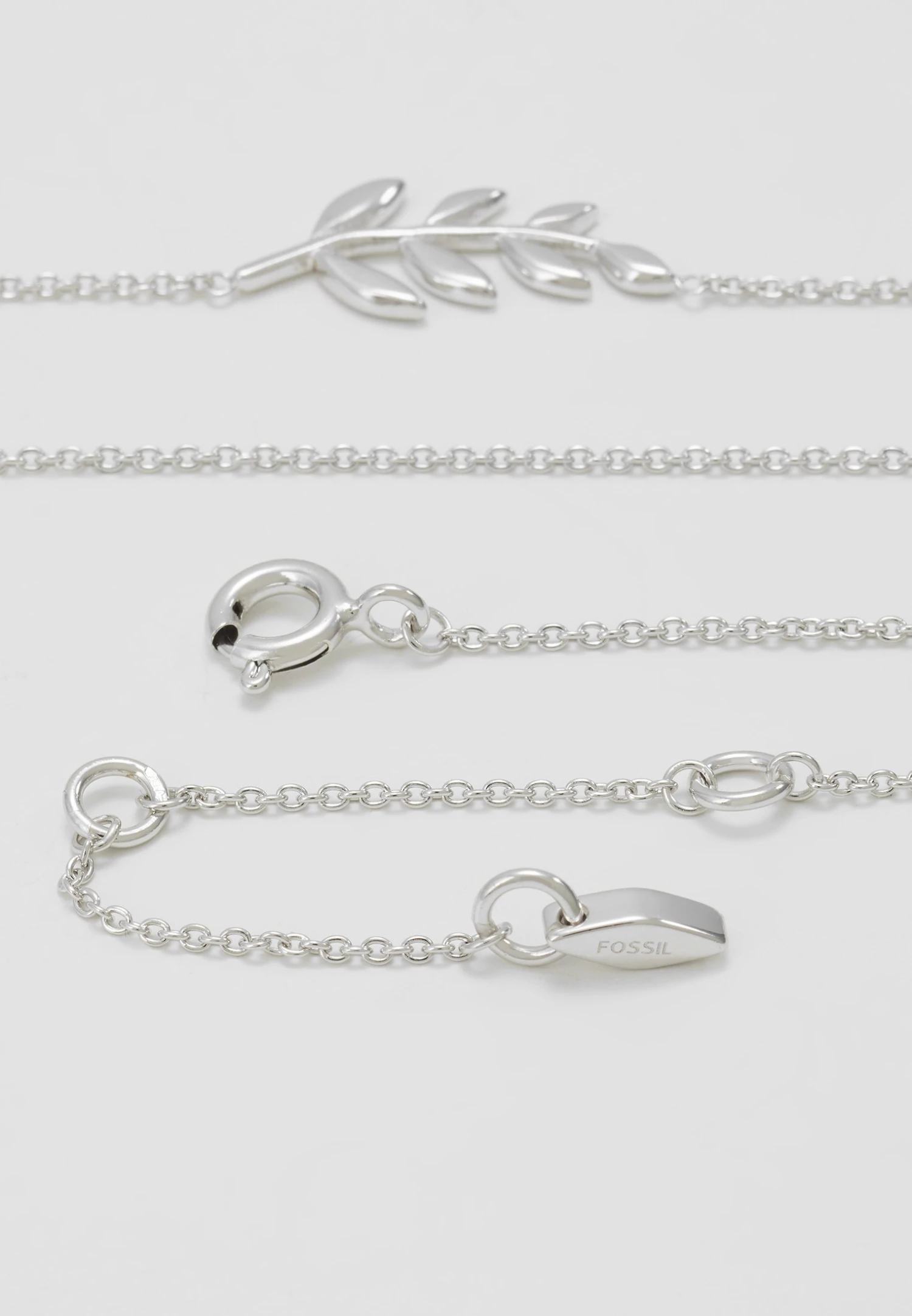 Fossil Ketting - Silver-Coloured 3 Fossil Ketting - Silver-Coloured - Afbeelding 3