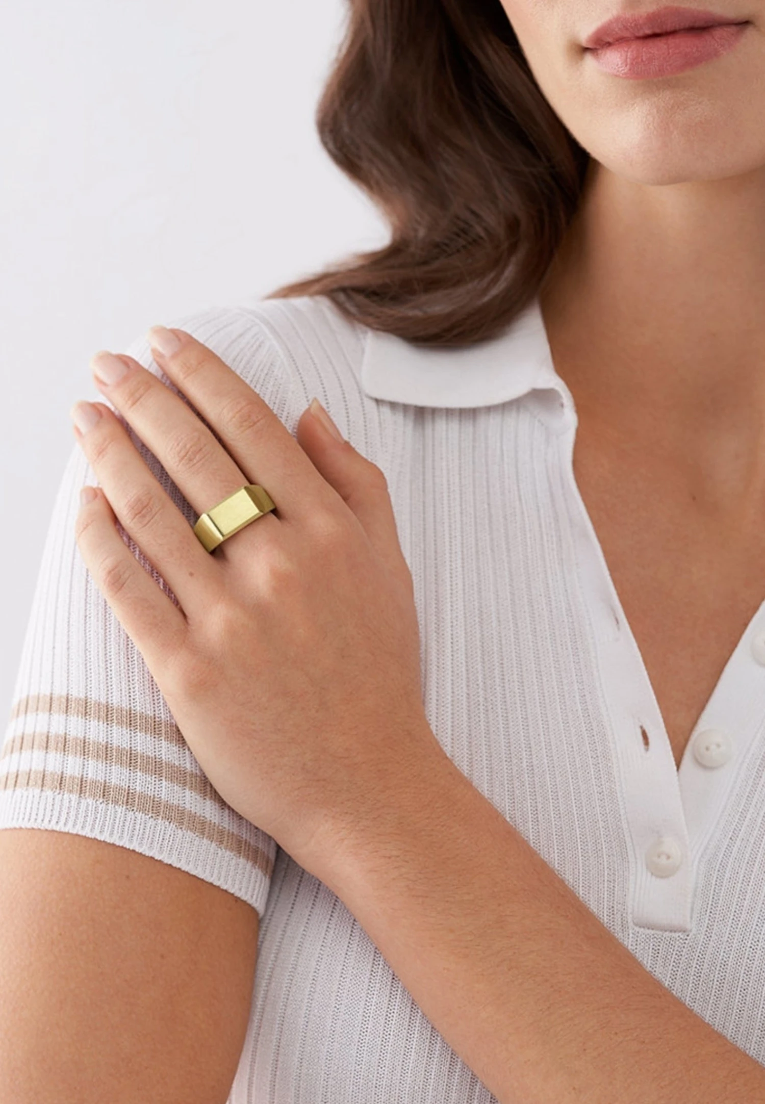 Fossil Ring - Gold-Coloured 1 Fossil Ring - Gold-Coloured