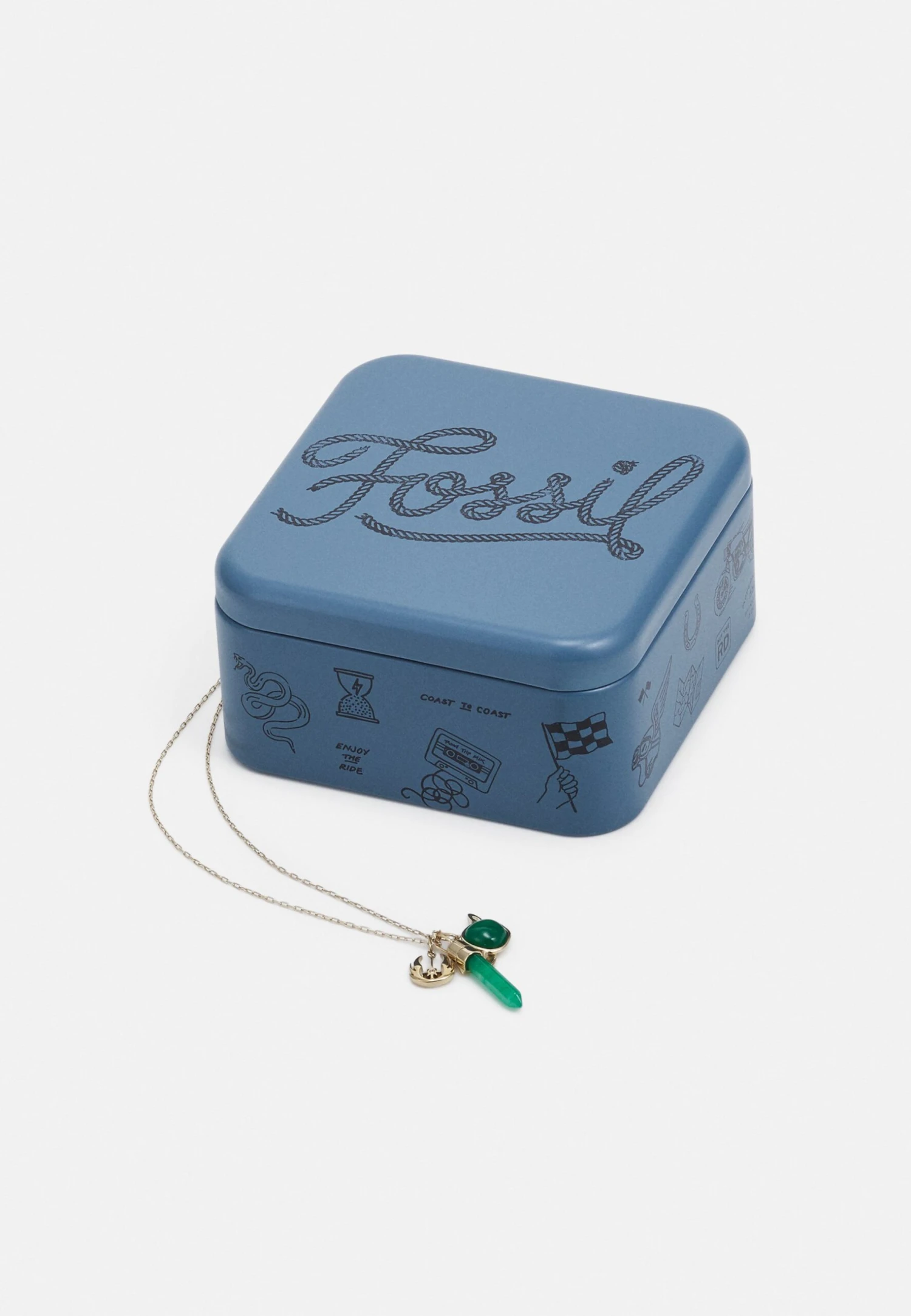 Fossil Star Wars Green Aventurine Yoda Necklace - Ketting - Gold-Coloured 3 Fossil Star Wars Green Aventurine Yoda Necklace - Ketting - Gold-Coloured - Afbeelding 3