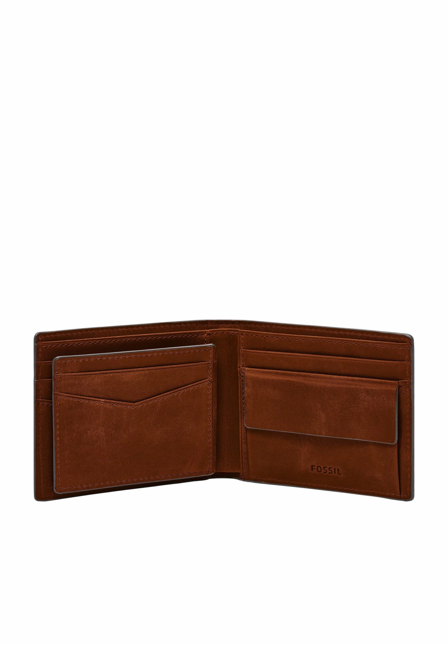 Fossil Coin Pocket Bifold Everett - Portemonnee - Brown 4 Fossil Coin Pocket Bifold Everett - Portemonnee - Brown - Afbeelding 4