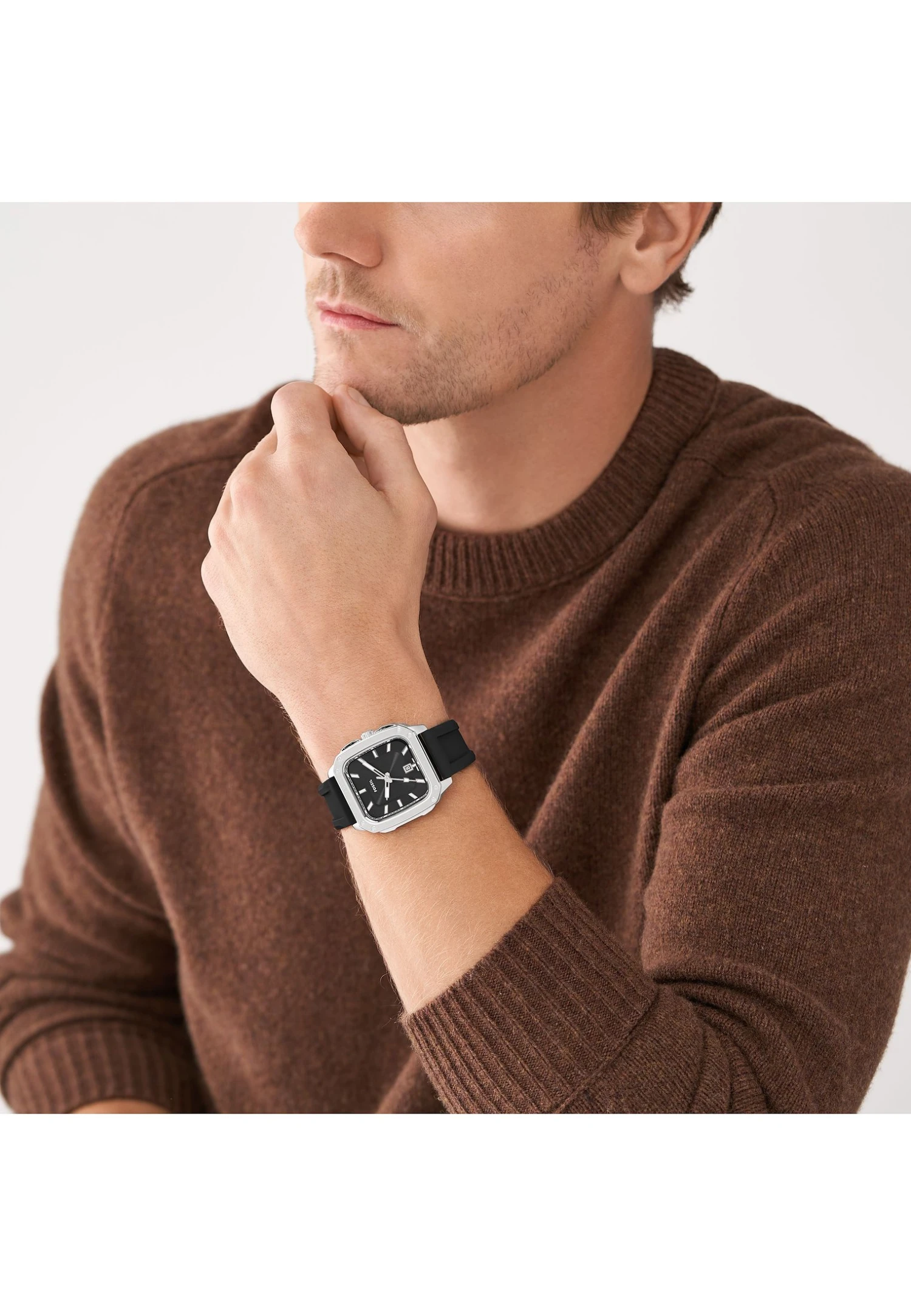 Fossil Inscription - Horloge - Stainless Steel & Silver 1 Fossil Inscription - Horloge - Stainless Steel & Silver