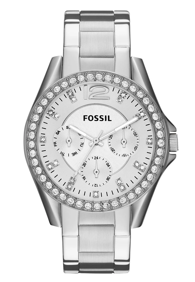 Fossil Riley - Horloge - Silver-Coloured 2 Fossil Riley - Horloge - Silver-Coloured - Afbeelding 2
