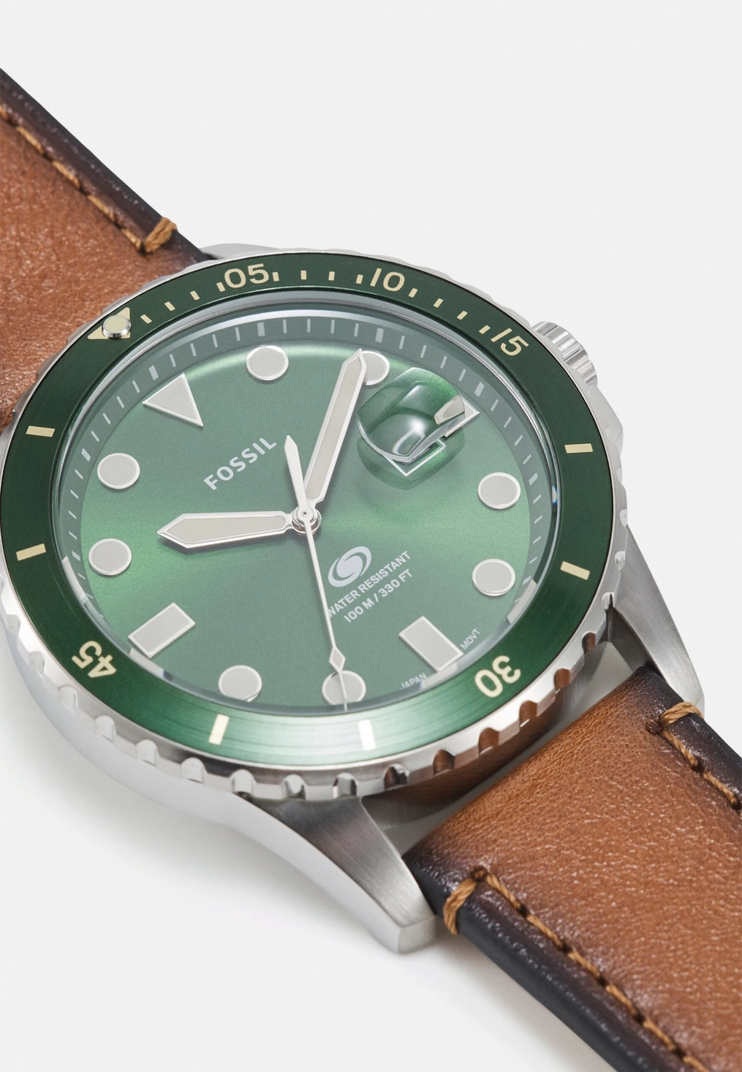 Fossil Horloge - Sand/Green 4 Fossil Horloge - Sand/Green - Afbeelding 4