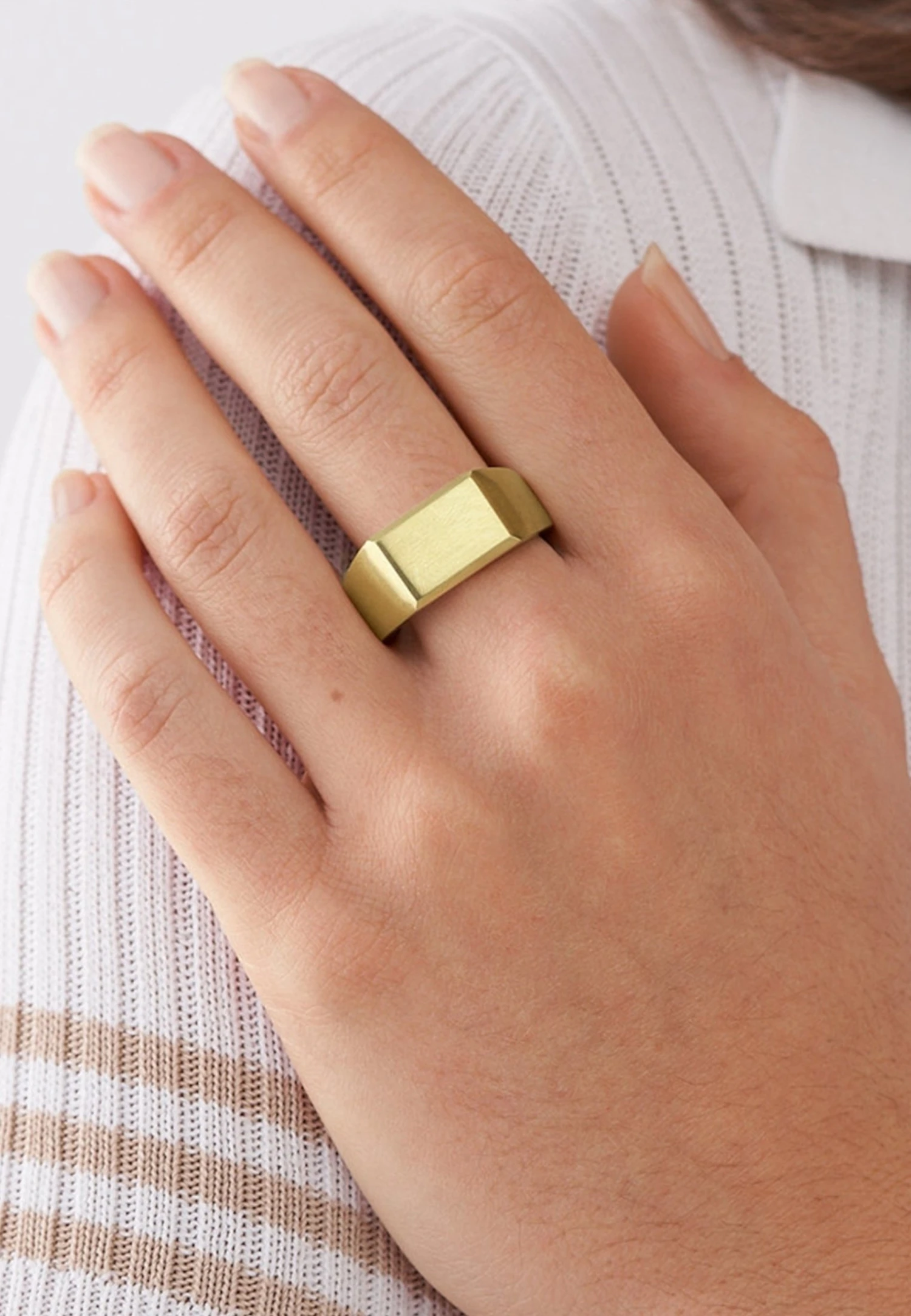 Fossil Ring - Gold-Coloured 2 Fossil Ring - Gold-Coloured - Afbeelding 2