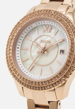 Fossil Stella - Horloge - Rose Gold-Coloured -Clothing hand 9295fe74660740c6839fe3e6059da8d1