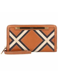 Fossil Liza- Portemonnee - Denim Patchwork