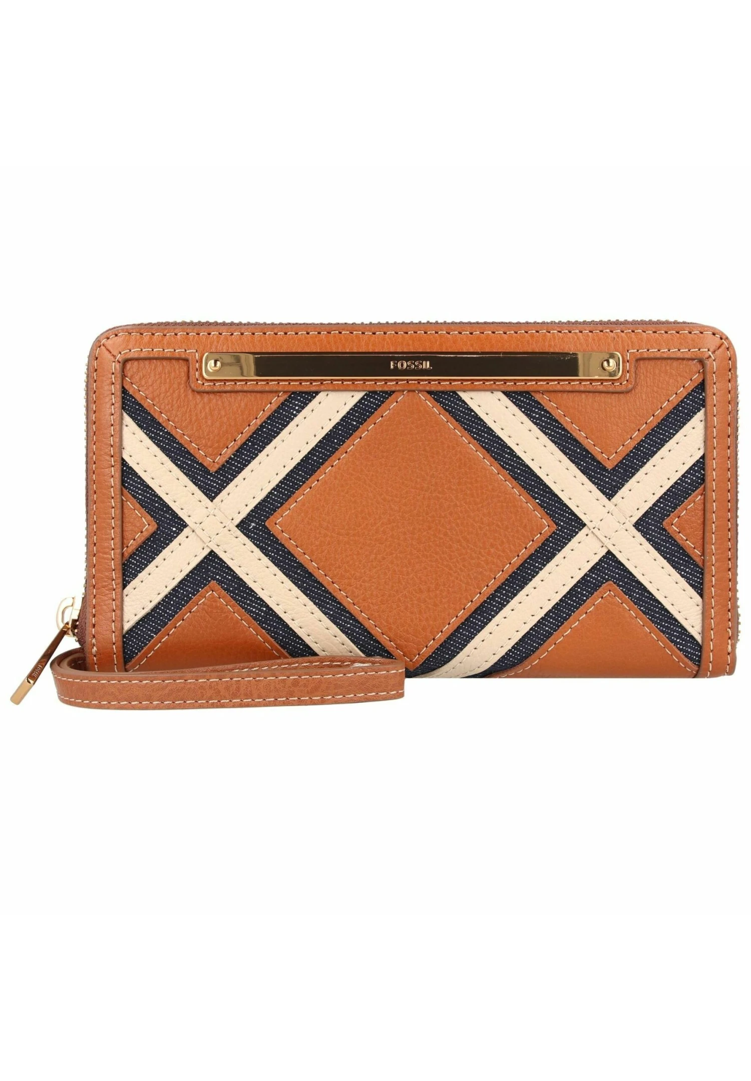 Fossil Liza- Portemonnee - Denim Patchwork 1 Fossil Liza- Portemonnee - Denim Patchwork