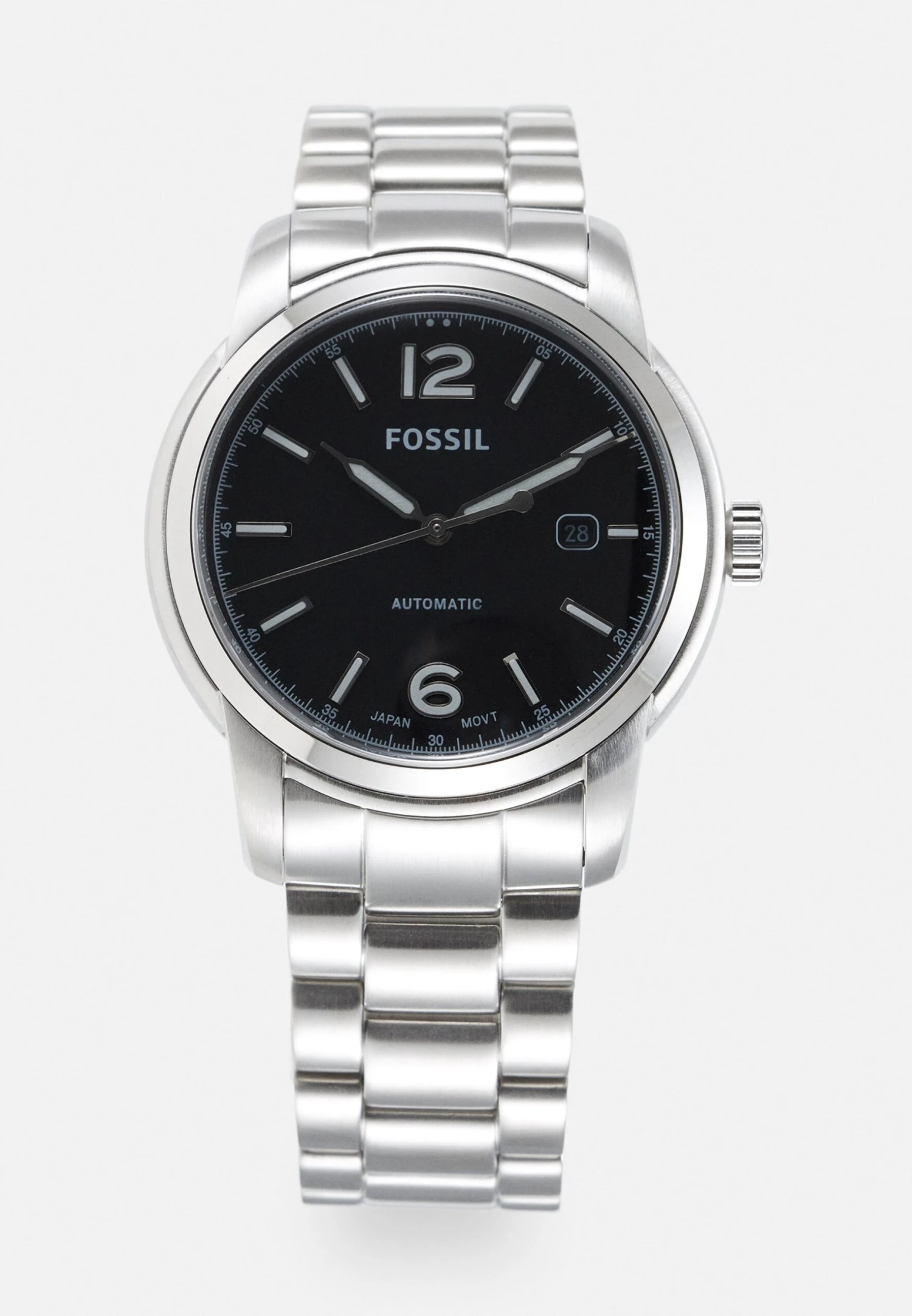 Fossil Heritage Automatic Hand Date - Horloge - Silver-Coloured Stainless 1 Fossil Heritage Automatic Hand Date - Horloge - Silver-Coloured Stainless